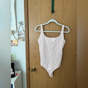 Everlane | backless ballet pink bodysuit